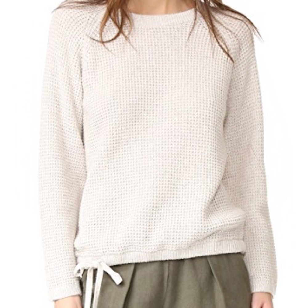 Madewell Wafflestitch Drawstring Sweater | XXS